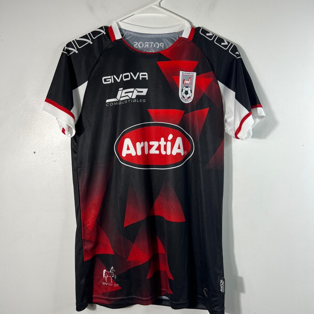 Givova Deportes Melipilla Away 23/24 Mens Football Melpilla Nero/Rosso‎ S NWT